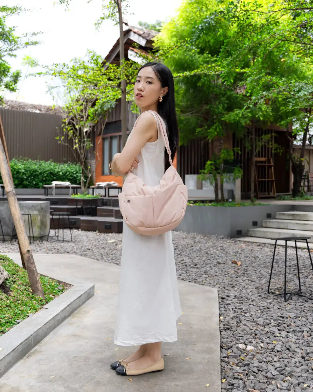 SIGNATURE POCKET CROSSBODY BAG IN POSH BLOOM TSL Singapore