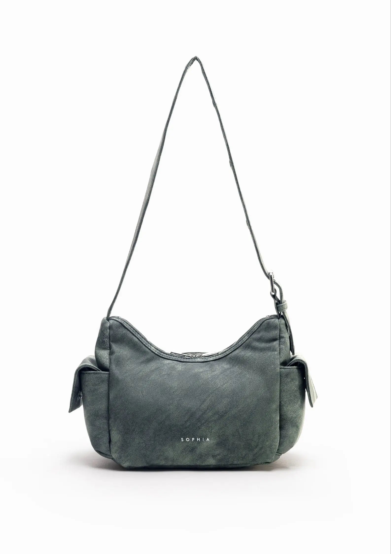 TATE POCKET HANDBAG IN MOSS The Sophia Label