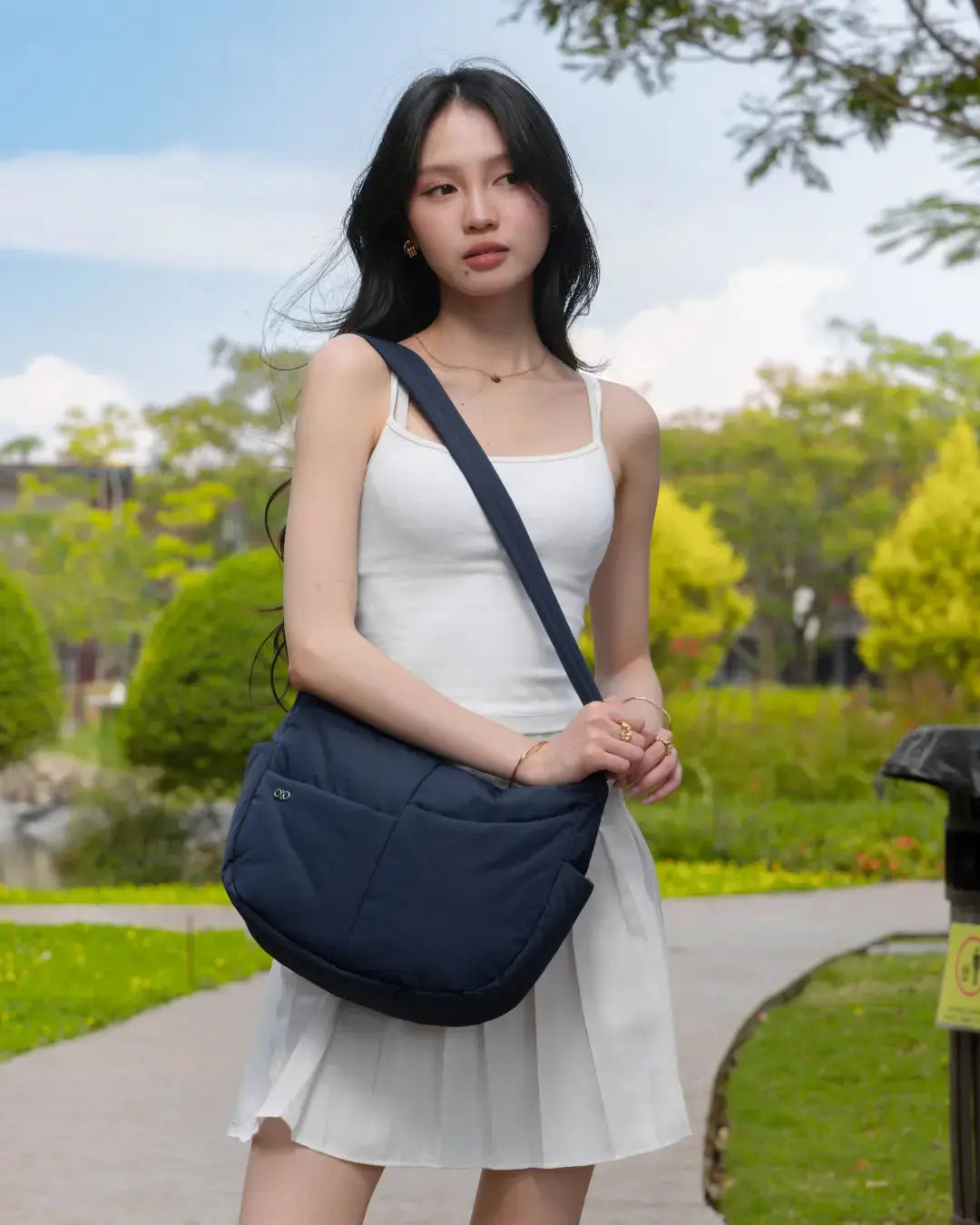 SIGNATURE POCKET CROSSBODY BAG IN POSH MIDNIGHT TSL Singapore