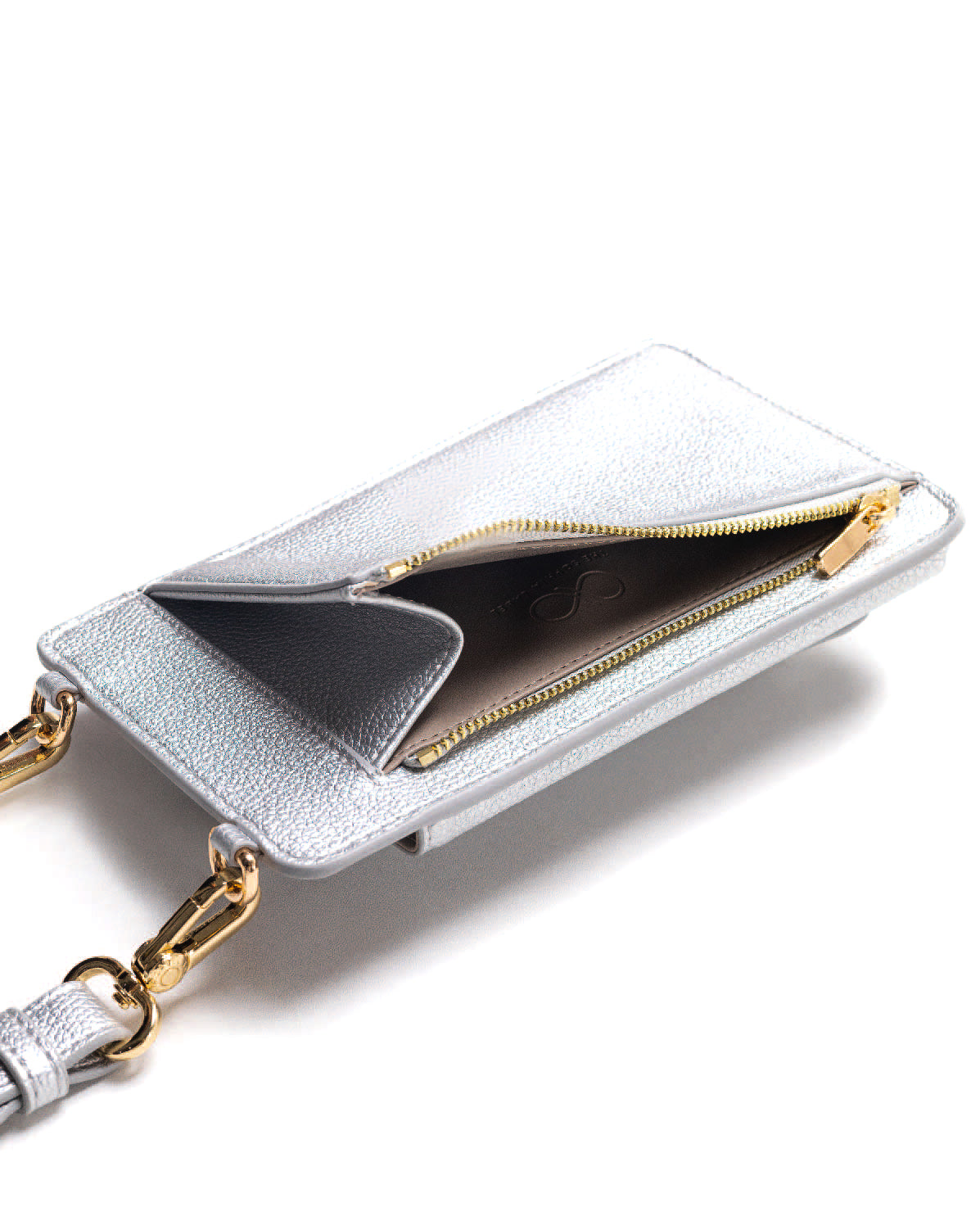 ATHENA PHONE BAG IN SILVER
