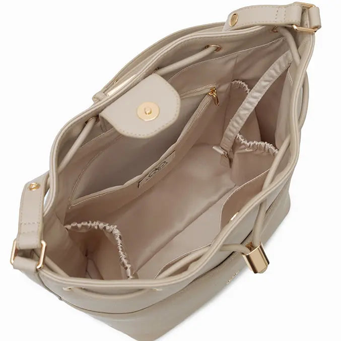 IMPERFECTLY YOURS BUCKET BAG IN SAND