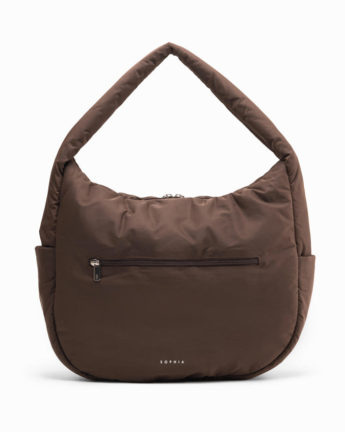 POSH SLOUCHY HOBO IN TRUFFLE