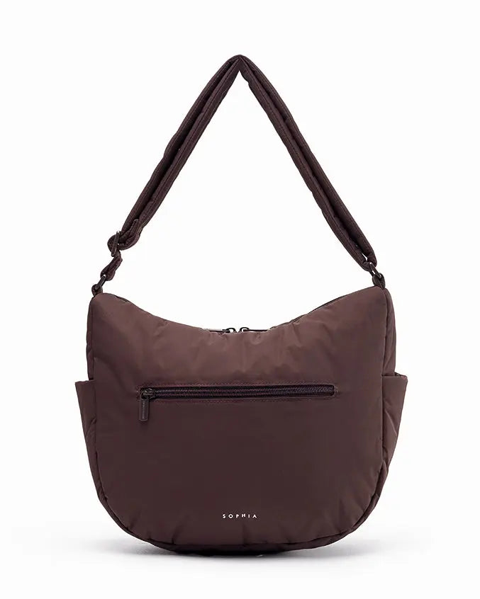 SIGNATURE POCKET CROSSBODY BAG IN POSH CHOCO TSL Singapore