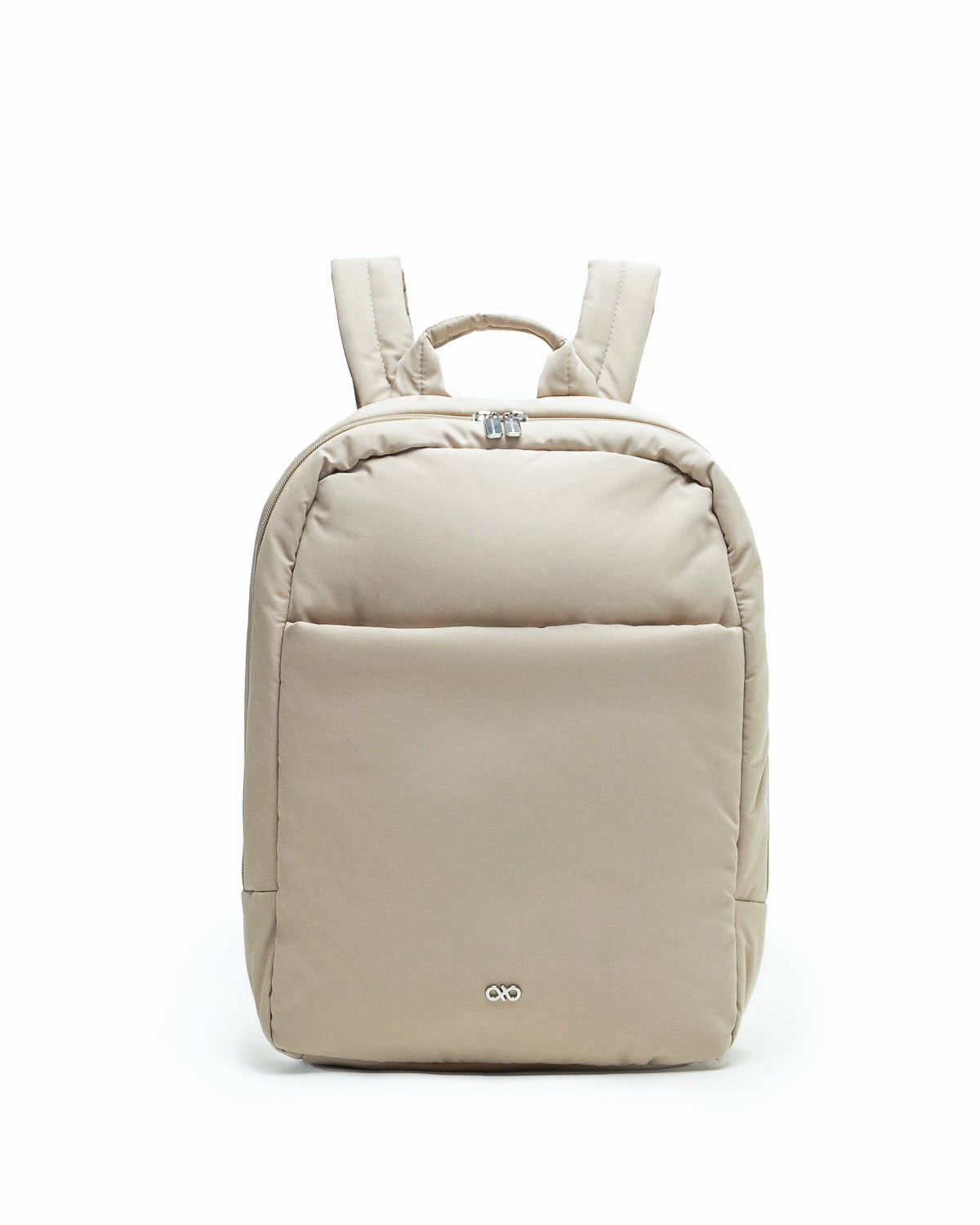 COSY LUXE COMMUTER BACKPACK IN PEBBLE