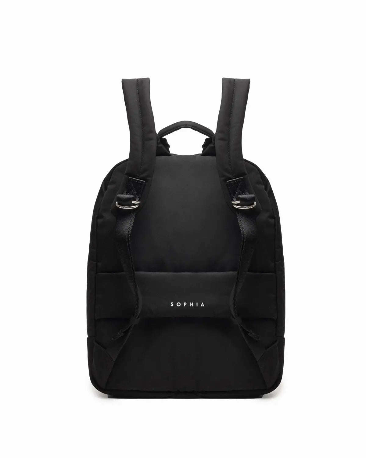COSY LUXE COMMUTER BACKPACK IN JET BLACK The Sophia Label