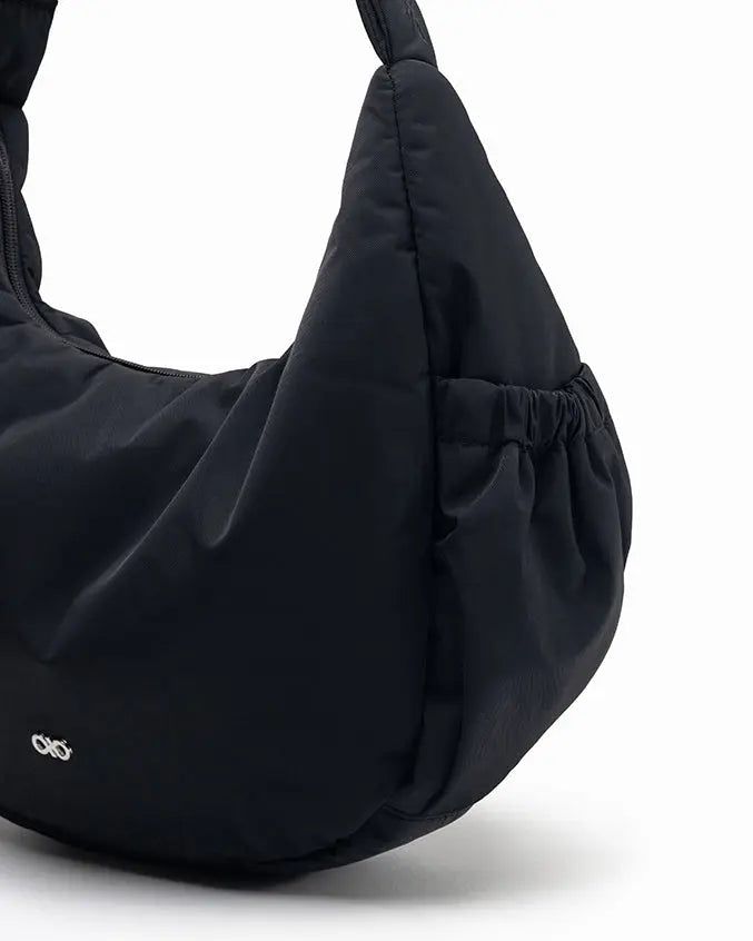 L POSH CRESCENT BAG IN JET BLACK TSL Singapore