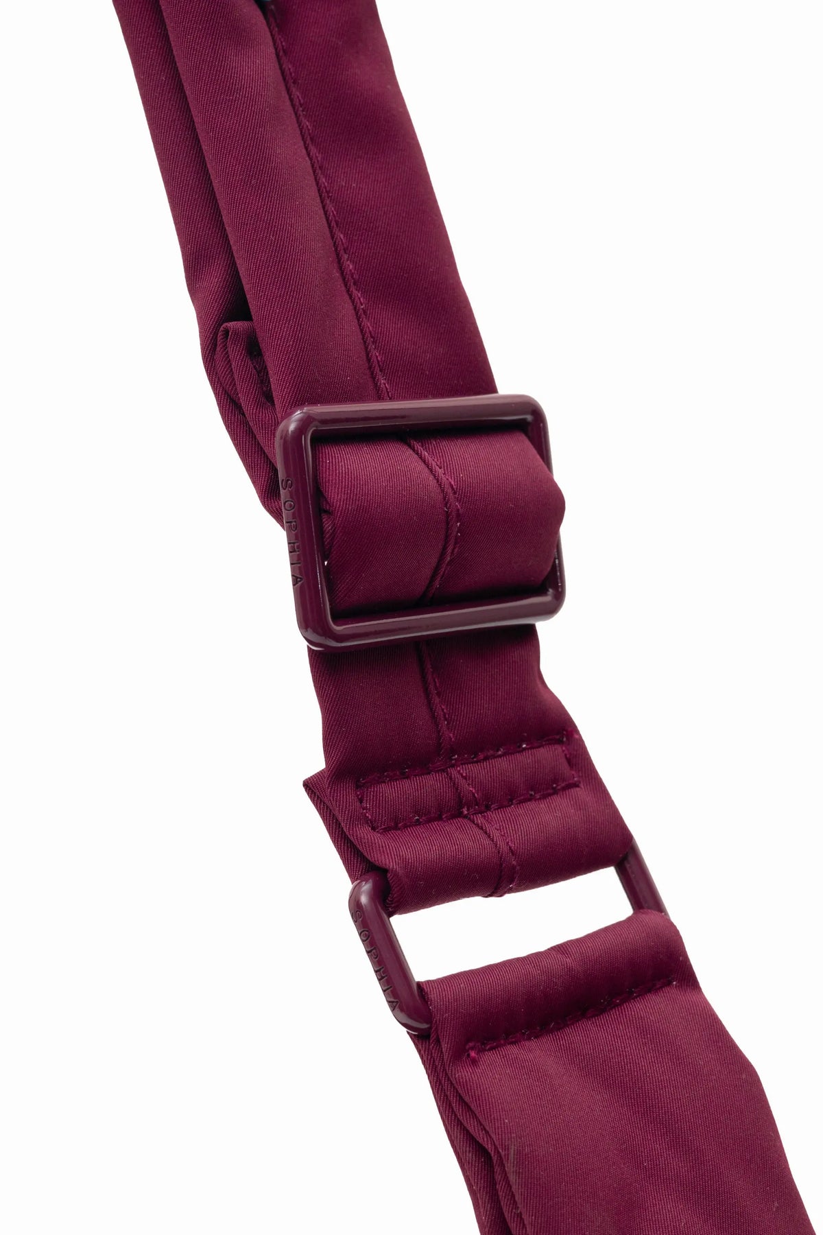 COSY LUXE L CRESCENT BAG 2.0 IN WINE