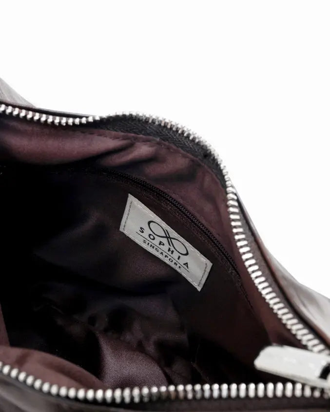 The Sophia Label - EVERYDAY CITY MINI BAG IN ESPRESSO BROWN