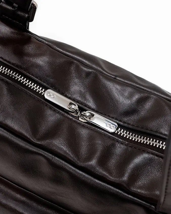 The Sophia Label - EVERYDAY CITY TOTE BAG IN ESPRESSO BROWN