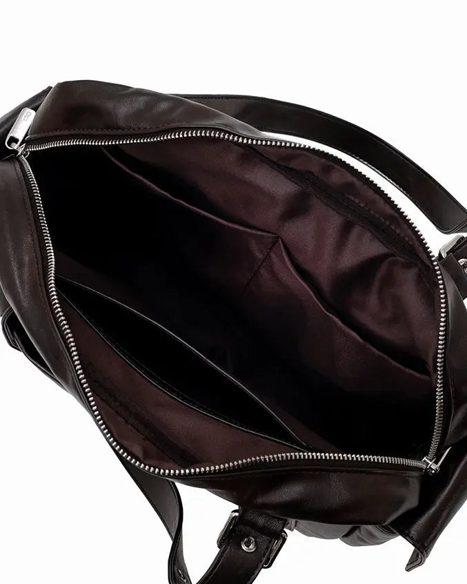 The Sophia Label - EVERYDAY CITY TOTE BAG IN ESPRESSO BROWN