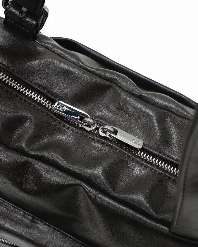 The Sophia Label - EVERYDAY CITY TOTE BAG IN OBSIDIAN GREY