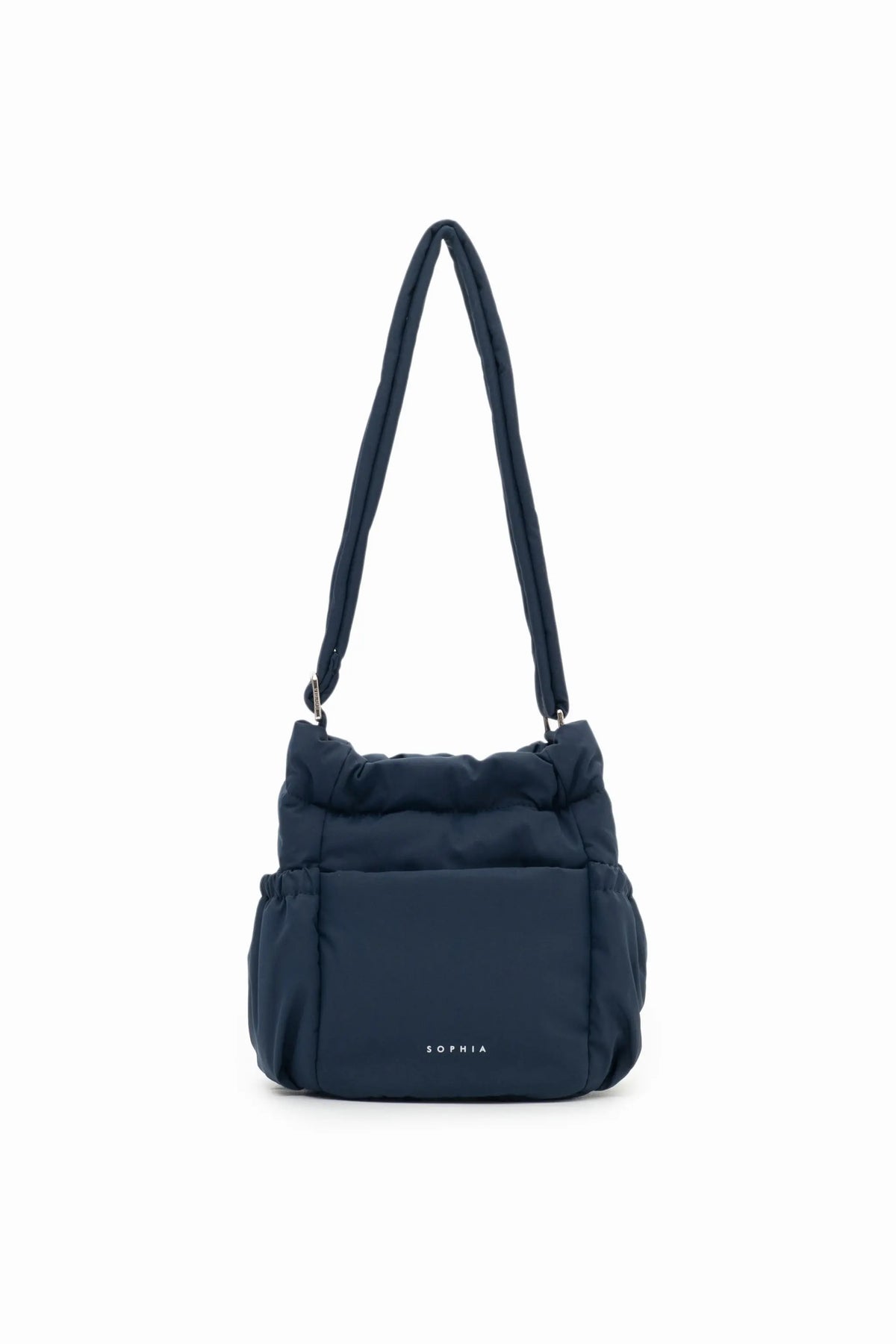 MINI COSY LUXE BUCKET BAG IN OXFORD BLUE