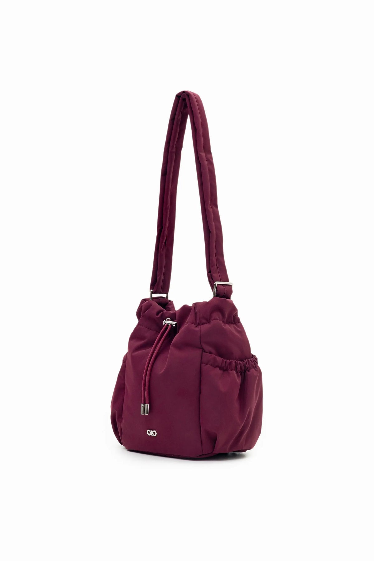 MINI COSY LUXE BUCKET BAG IN WINE