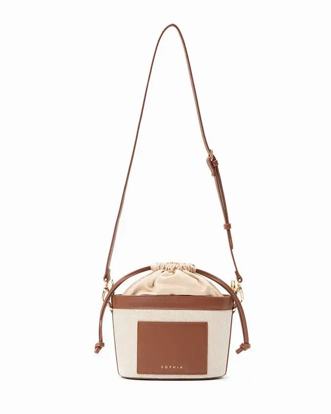 CALLY CANVAS MINI BUCKET BAG - The Sophia Label