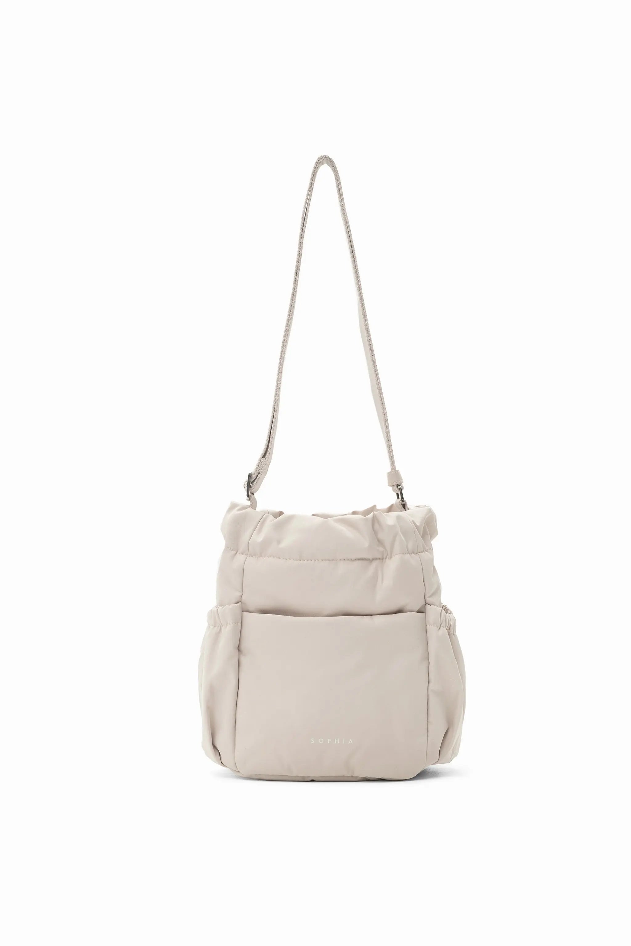 COSY LUXE BUCKET BAG IN OAT