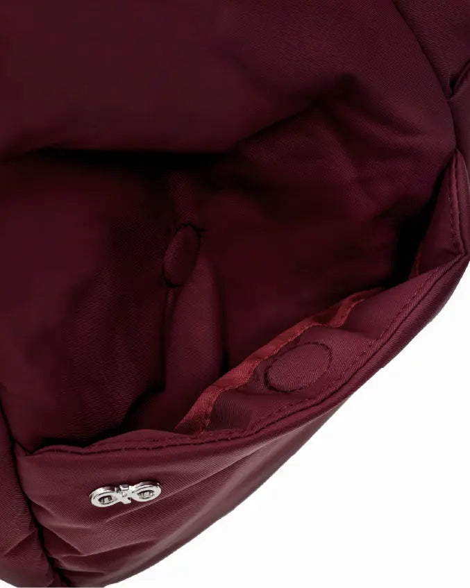 XL SIGNATURE POCKET CROSSBODY BAG IN WINE