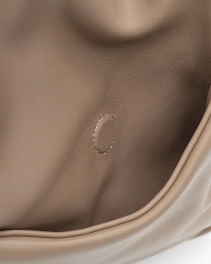 SIGNATURE POCKET SLOUCHY HOBO IN LATTE TSL Singapore