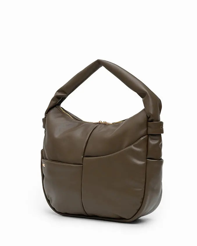 SIGNATURE POCKET SLOUCHY HOBO IN OLIVE TSL Singapore