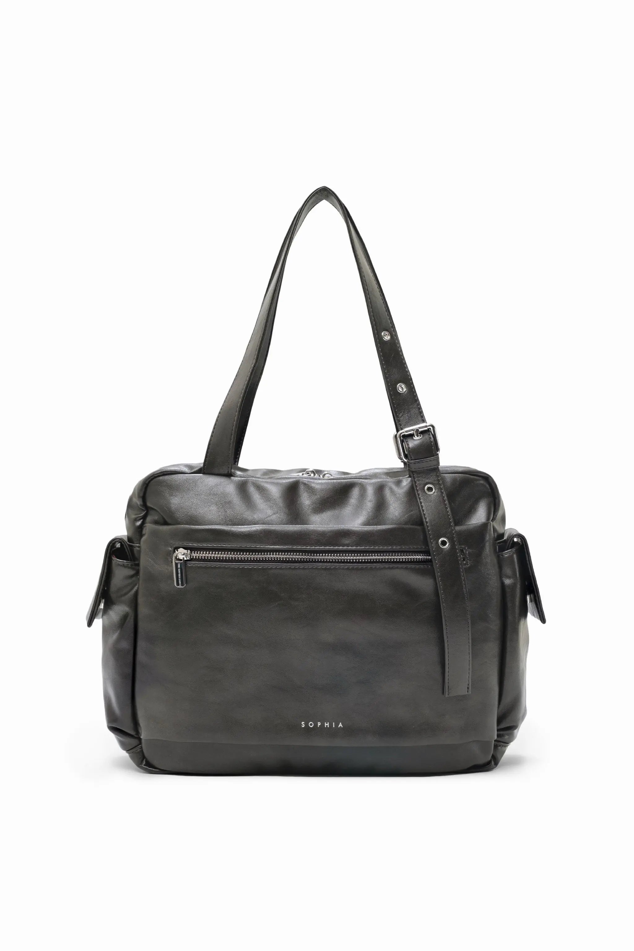 EVERYDAY CITY TOTE BAG IN OBSIDIAN GREY