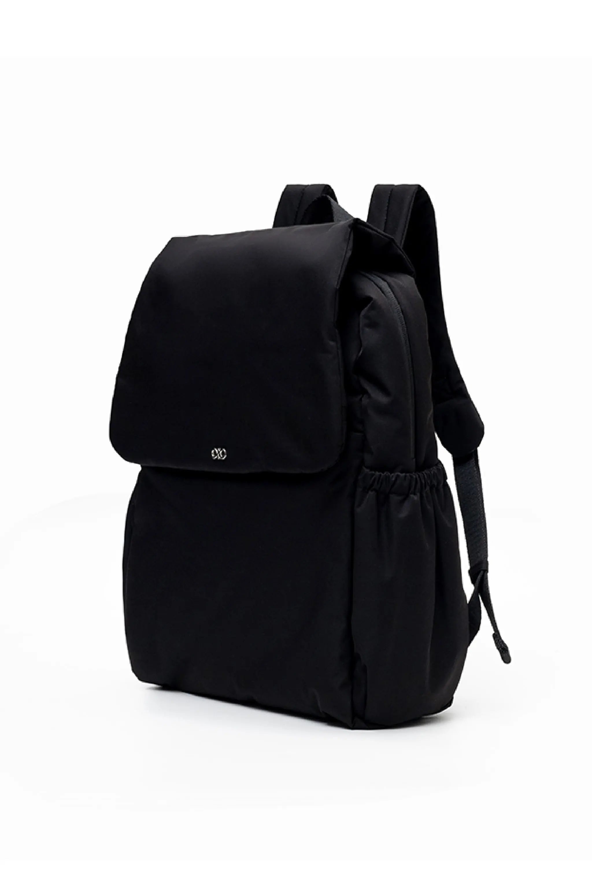 COSY LUXE UTILITY BACKPACK IN JET BLACK