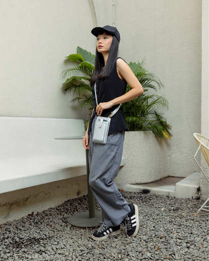 ATHENA PHONE BAG IN SILVER