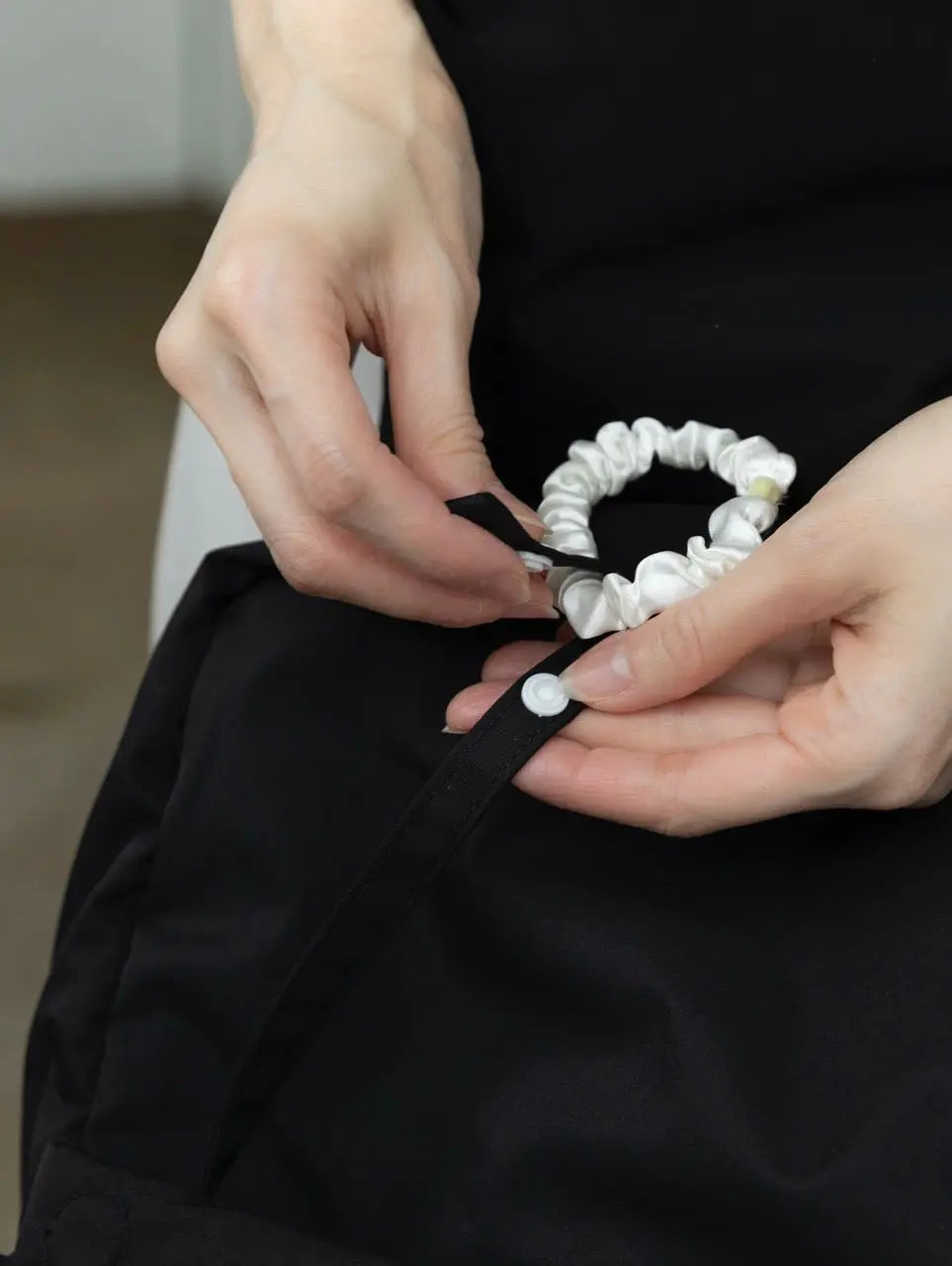 COSY LUXE UTILITY BACKPACK IN JET BLACK TSL Singapore