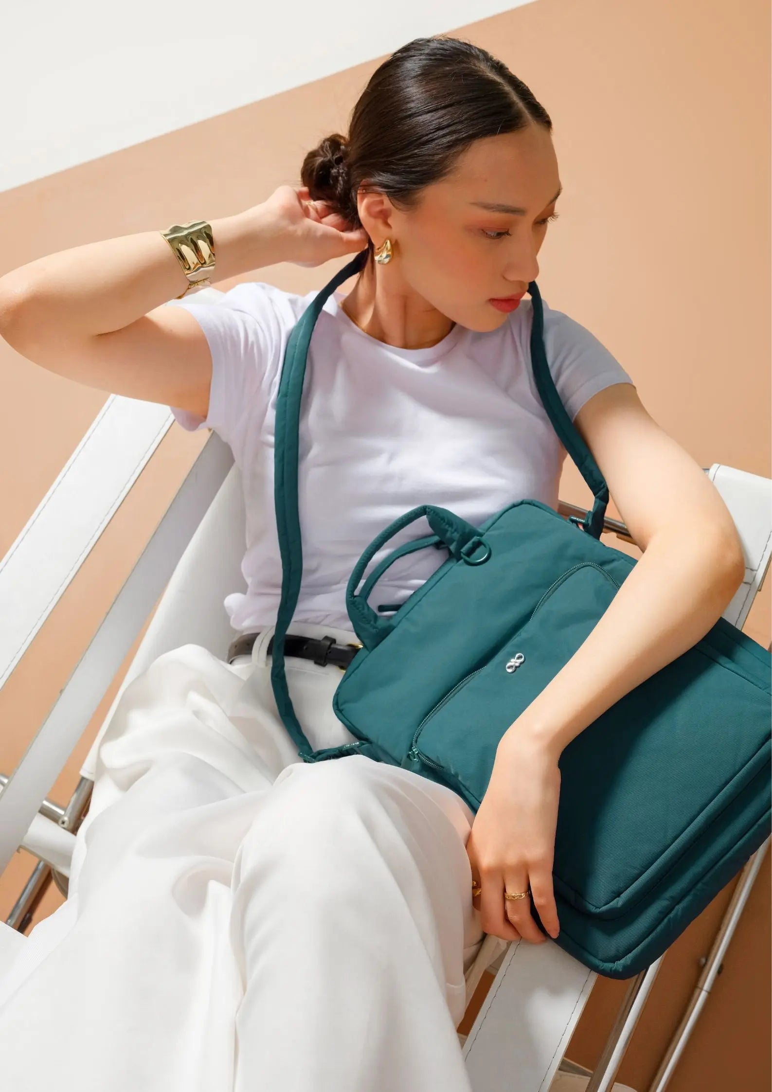 POSH LAPTOP BAG IN OASIS The Sophia Label