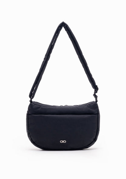 MINI POSH PUFFY CROSSBODY BAG IN JETBLACK