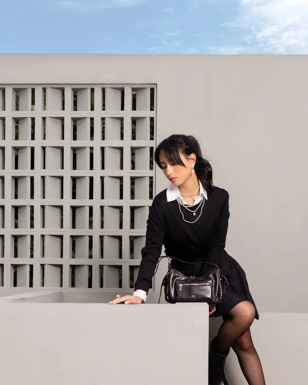 EVERYDAY CITY MINI BAG IN ESPRESSO BROWN