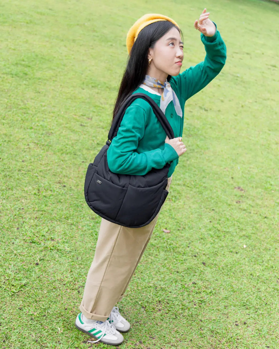 SIGNATURE POCKET CROSSBODY BAG IN POSH JET BLACK TSL Singapore