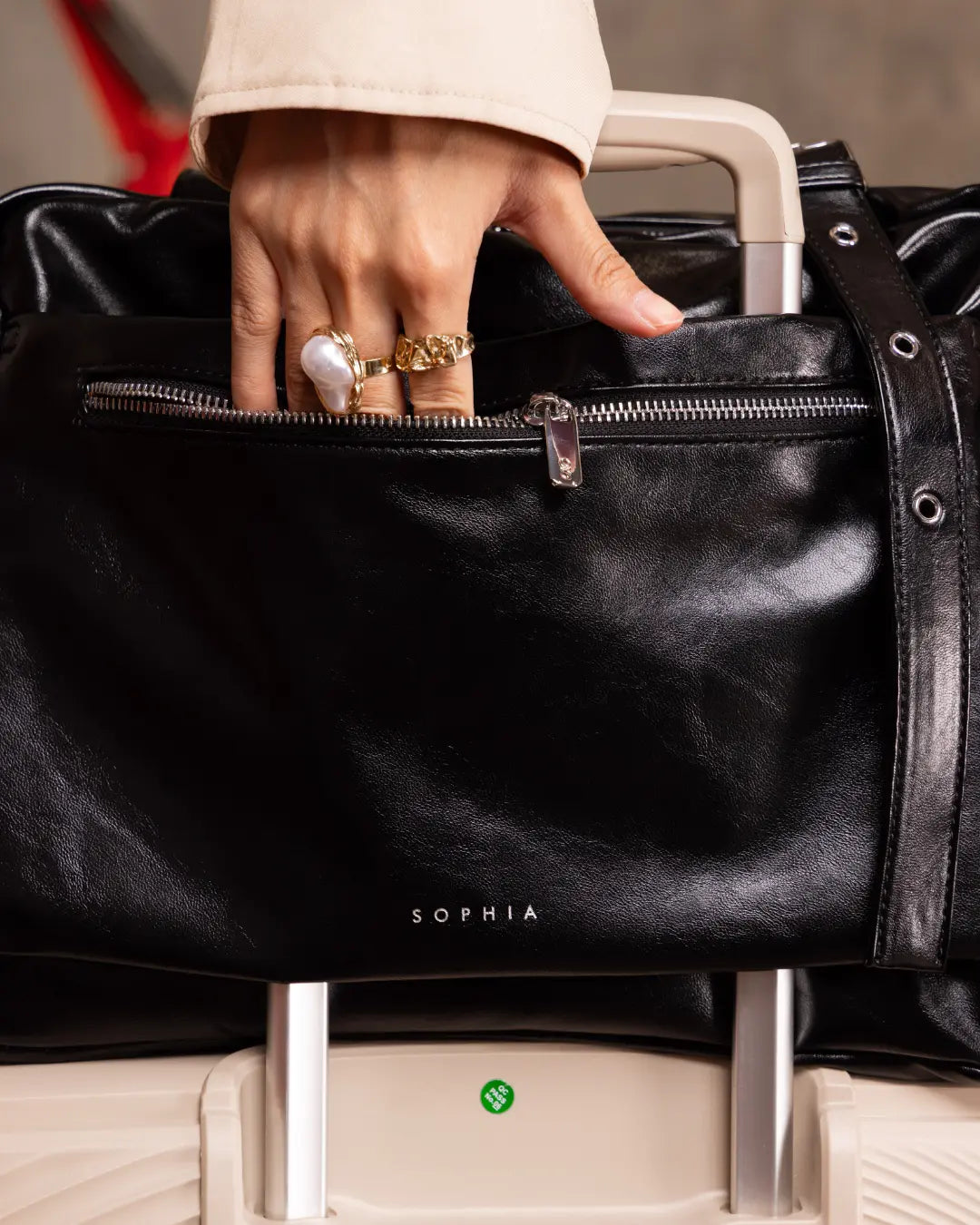 EVERYDAY CITY TOTE BAG IN PANTHER BLACK