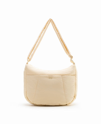 COSY PUFFY CROSSBODY BAG IN CHAMPAGNE