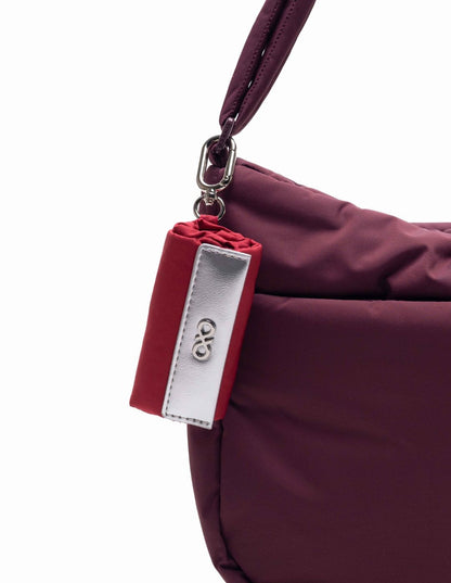 ROLLIE BAG IN RED VELVET