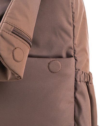 COSY LUXE UTILITY BACKPACK IN PECAN
