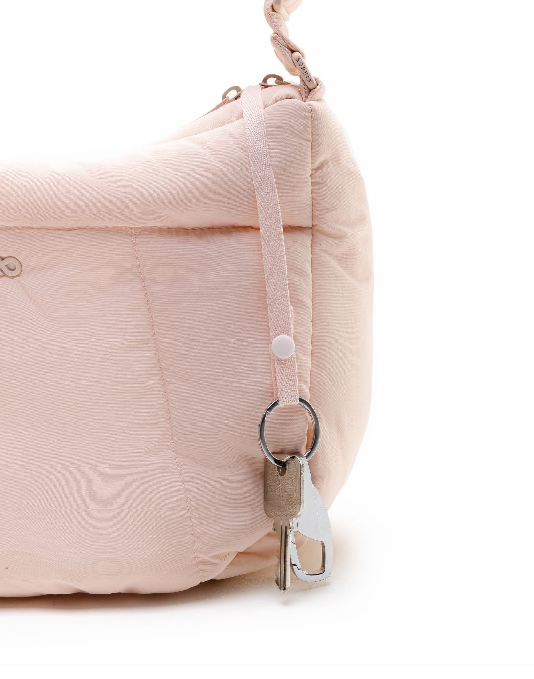 COSY PUFFY CROSSBODY BAG IN PEACH