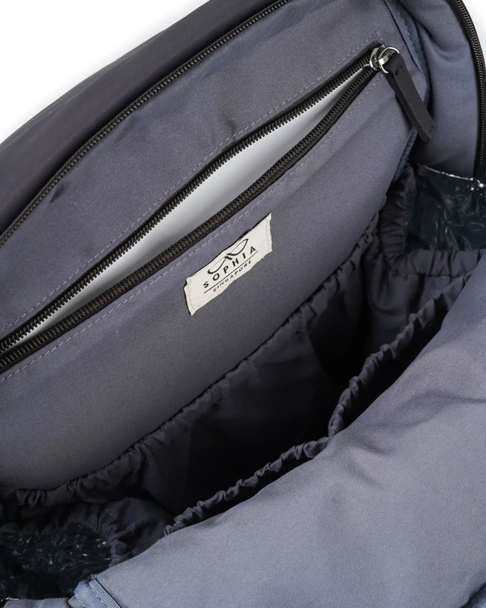 COSY LUXE UTILITY BACKPACK IN CHARCOAL TSL Singapore