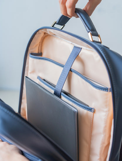 ANDERS MAGIC LAPTOP BACKPACK IN NAVY