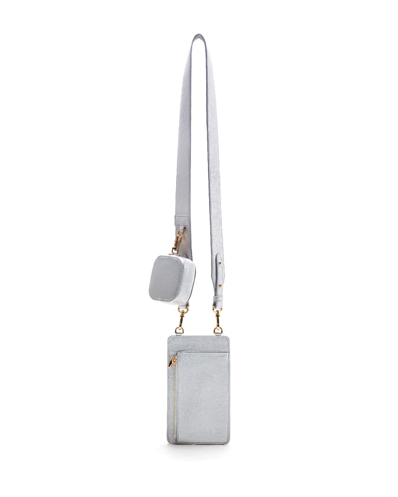 ATHENA PHONE BAG IN SILVER