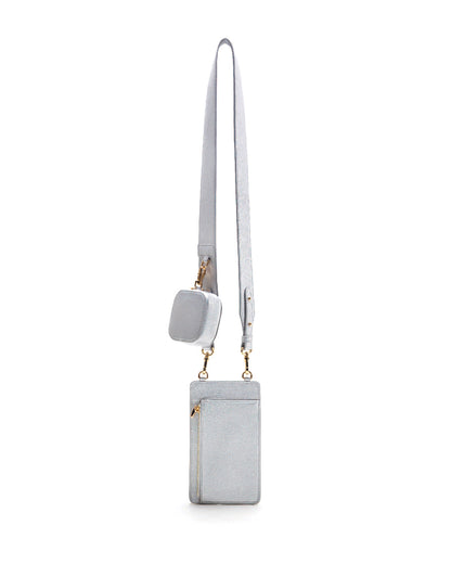 ATHENA PHONE BAG IN SILVER