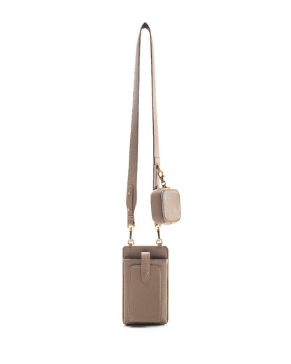 ATHENA PHONE BAG IN MOCHA