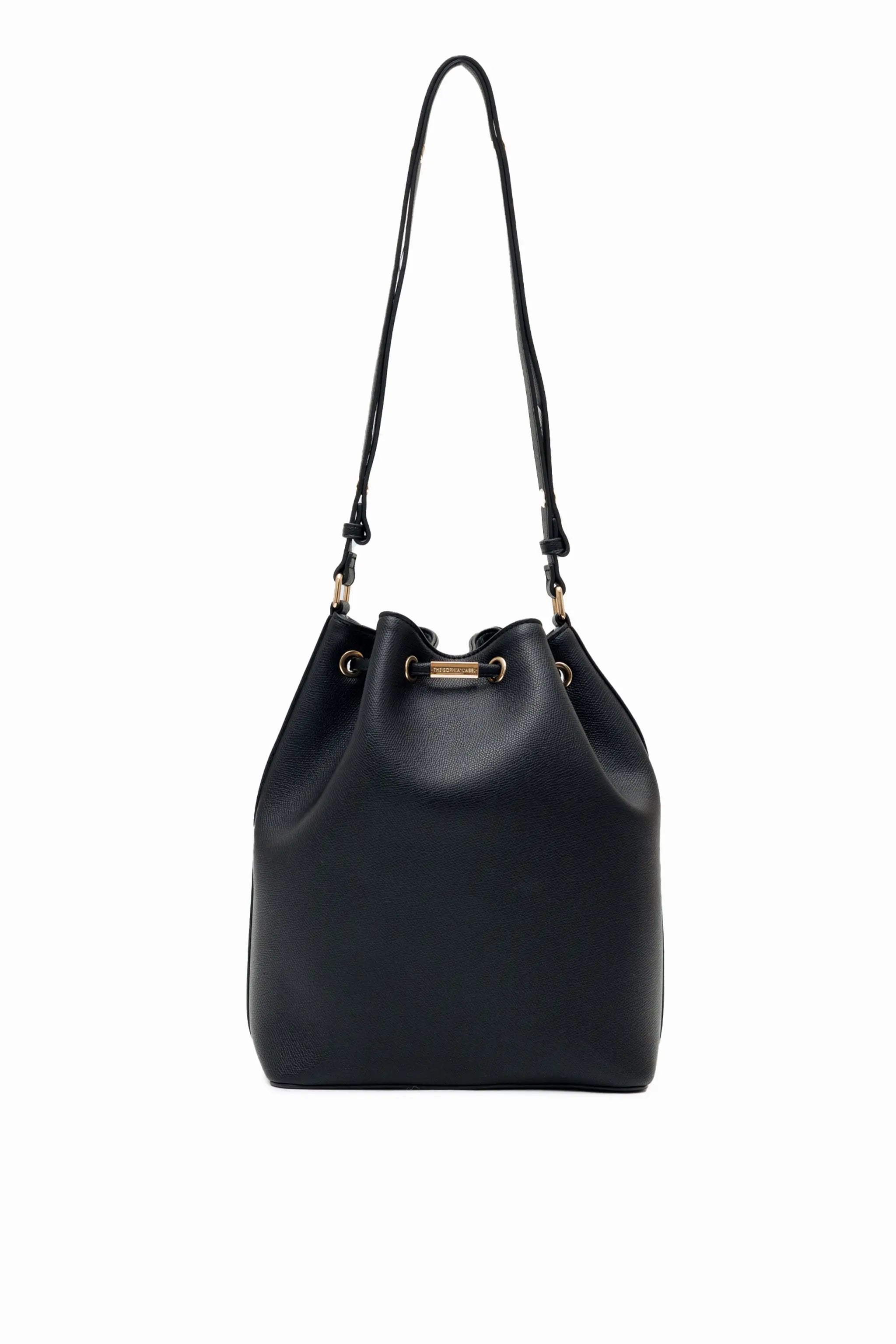 IMPERFECTLY YOURS BUCKET BAG IN BLACK 