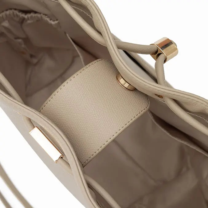 IMPERFECTLY YOURS BUCKET BAG IN SAND 