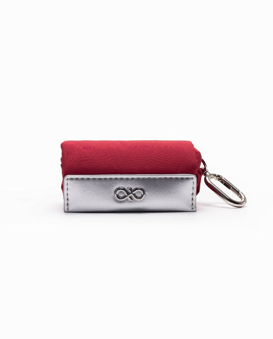 ROLLIE BAG IN RED VELVET