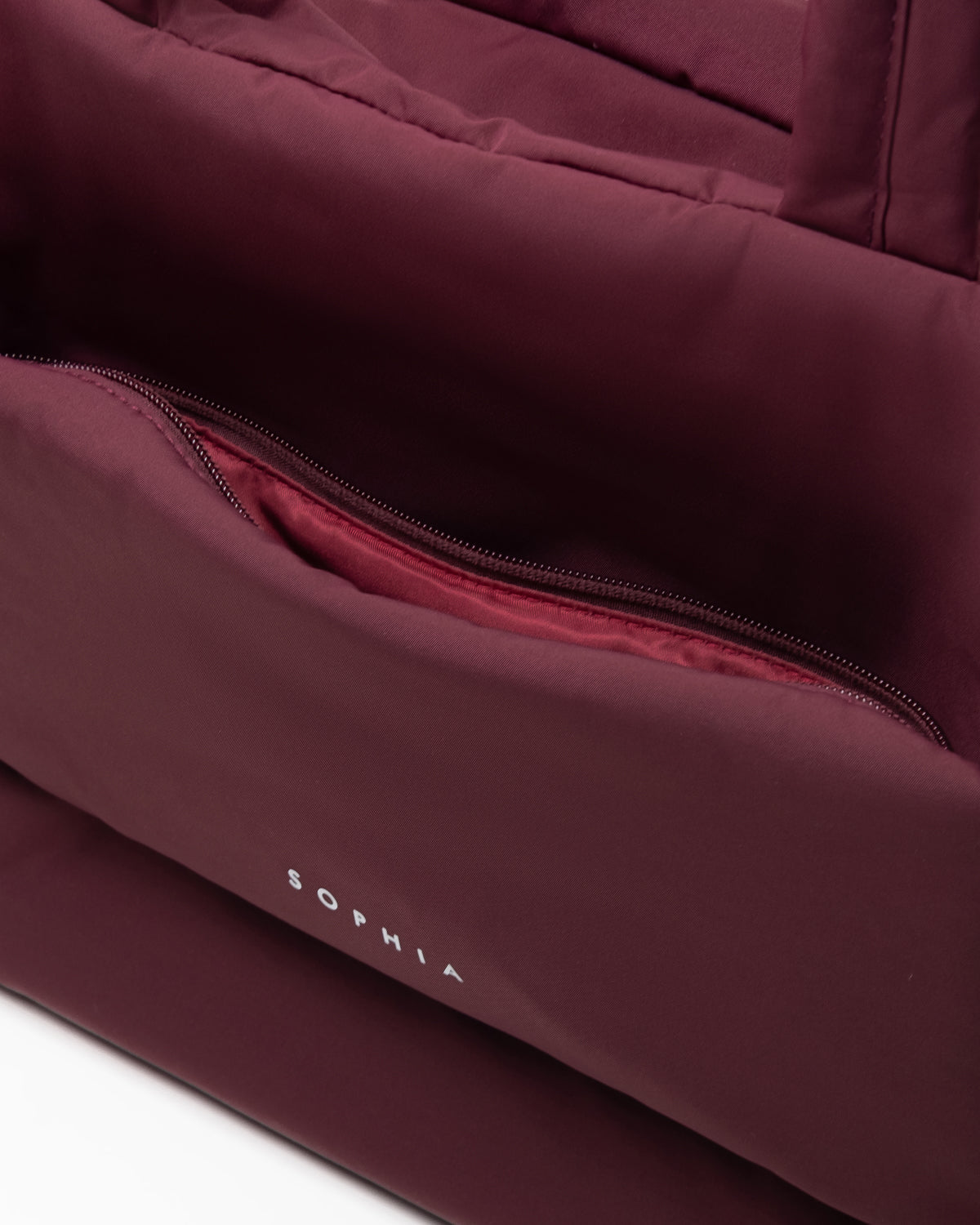 COSY LUXE TOTE BAG IN WINE