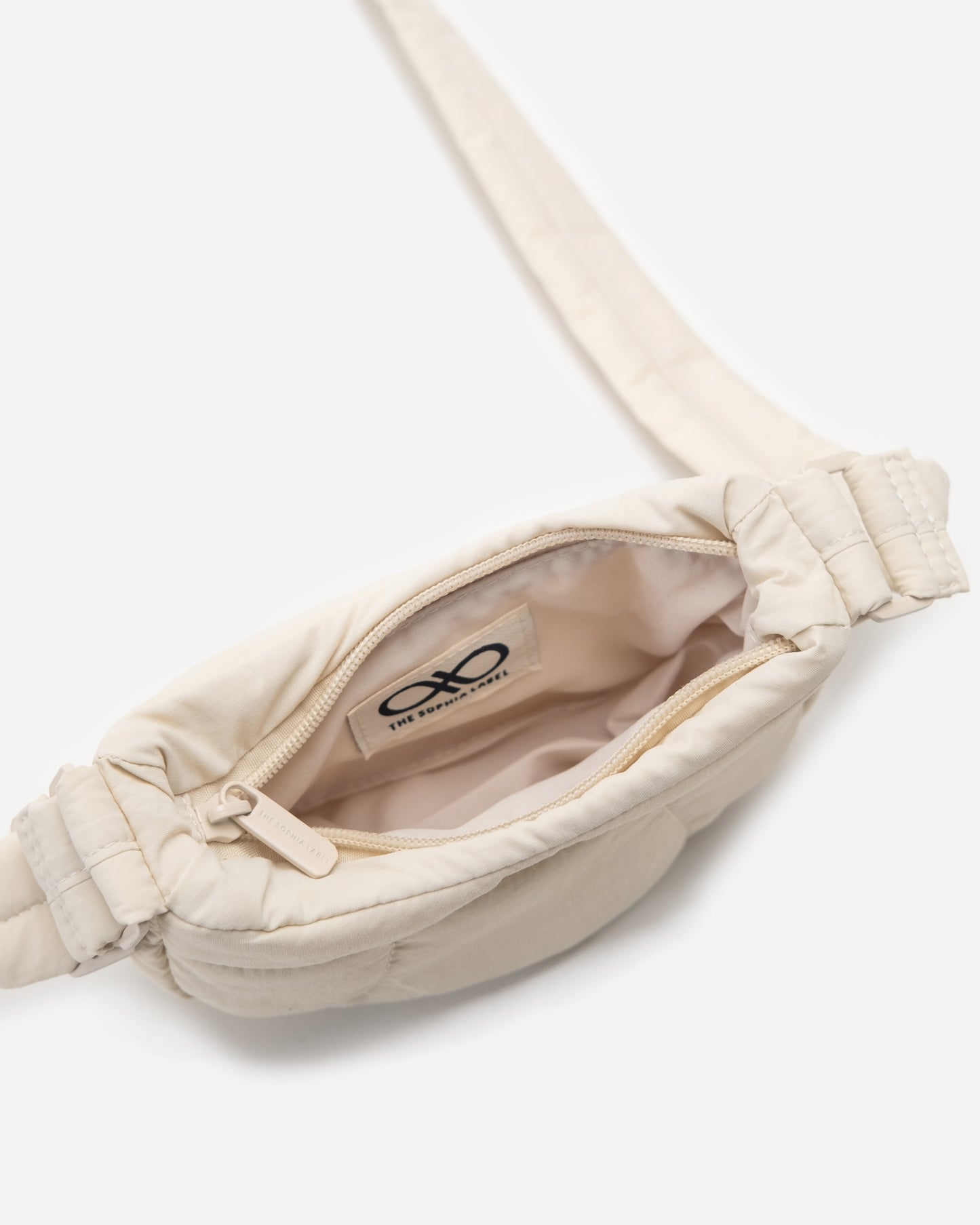 MICRO COSY PUFFY CROSSBODY BAG IN MOONBEAM (S)