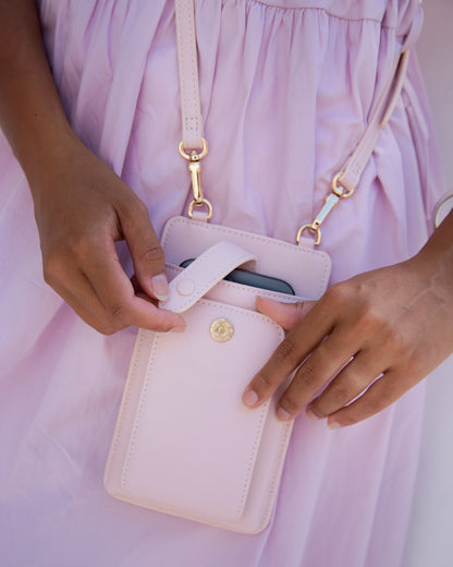 ATHENA PHONE BAG IN FAIRY PINK