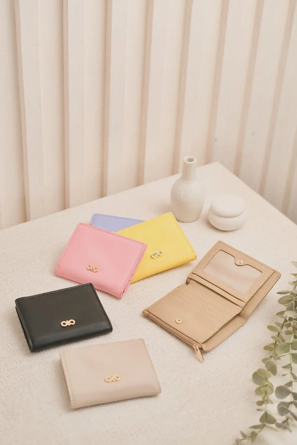 EDEN MAGIC PETITE WALLET IN ALMOND The Sophia Label