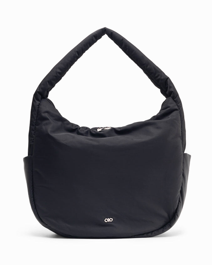 POSH SLOUCHY BAG IN JET BLACK