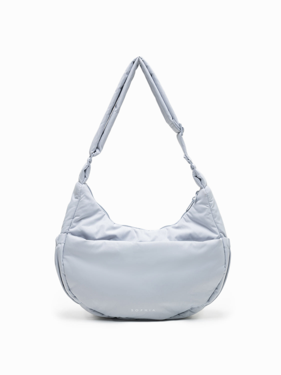 L COSY LUXE CRESCENT BAG IN FROST