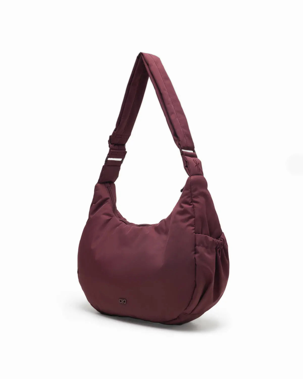 L COSY LUXE CRESCENT BAG WINE The Sophia Label